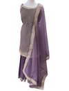 Sequin Gharara Suit Mauve