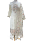 Ivory Trouser Suit with Embroidery