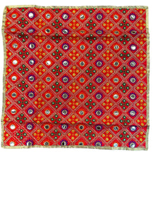  Red Phulkari Rumaal