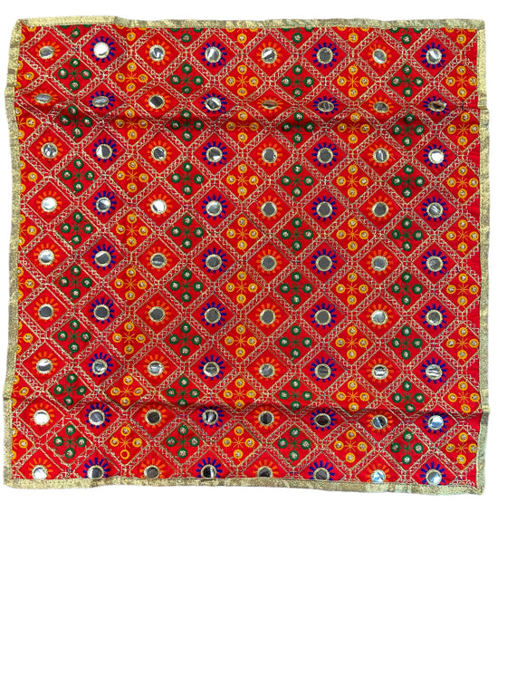 Red Phulkari Rumaal