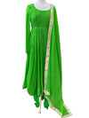 Organza Anarkali Green