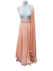  Silk Skirt With Dupatta Peach