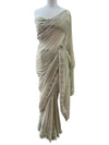 Sage Embroidered Net Sari