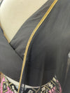 Embroidered Lengha Black