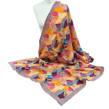  Multi Coloured Crepe Dupatta