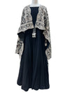 Esha Embroidered Georgette Anarkali Black