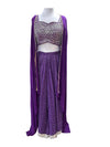 Anjali Sharara Suit Purple