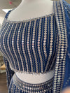 Sequin Embroidered Lengha Royal Blue