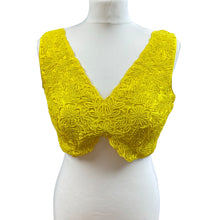  Cut Work Blouse Yellow