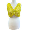 Yellow Mirror Work Blouse