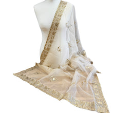  Light Gold Organza Dupatta