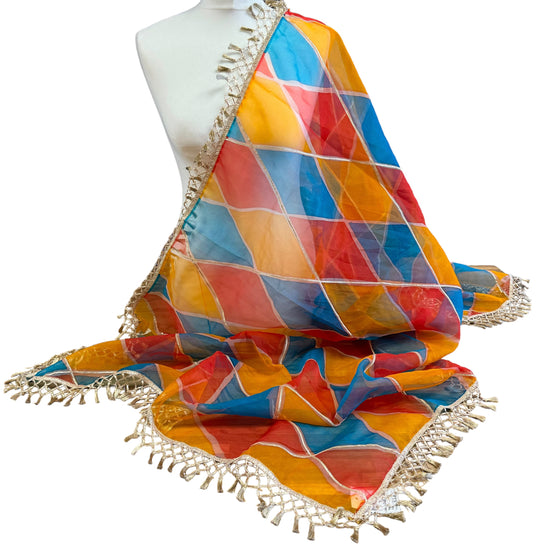 Colourful Organza Dupatta