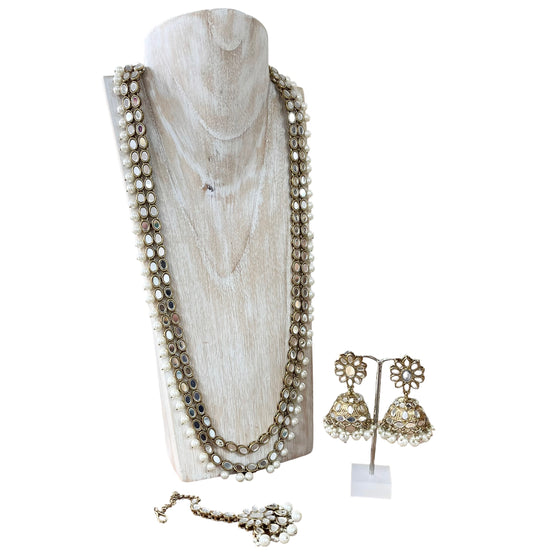 Pearl Mirror Malla Set