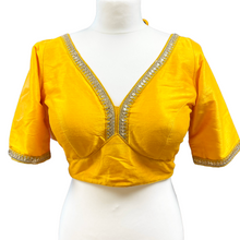  Yellow Raw Silk Blouse