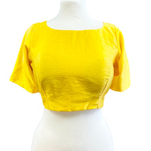  Raw Silk Blouse Yellow