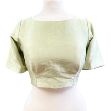  Raw Silk Blouse Sage