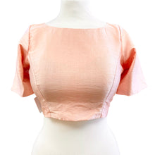  Raw Silk Blouse Peach